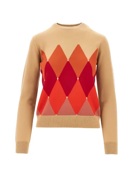 Pulover Ballantyne din cașmir cu model argyle