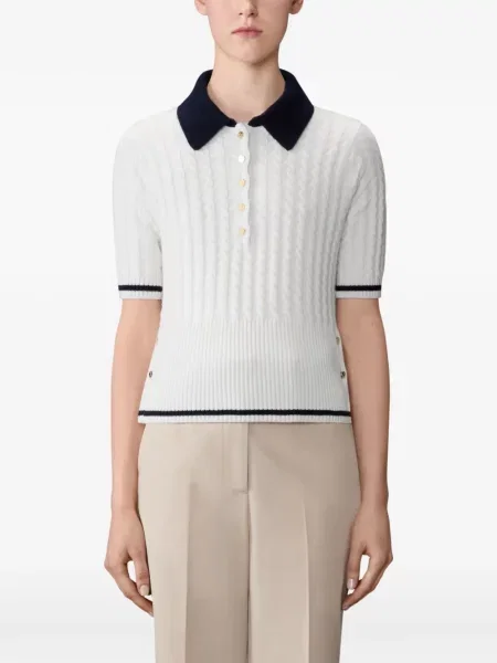 Polo Thom Browne alb