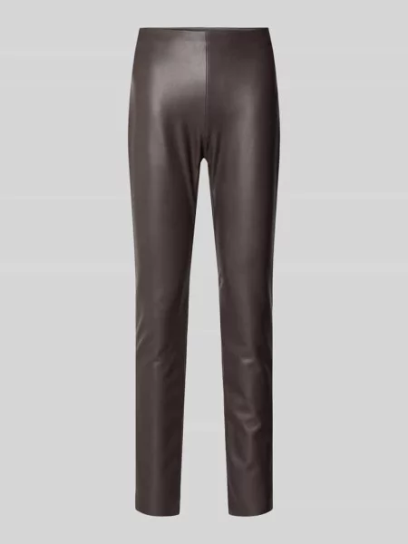 Spodnie o kroju skinny fit z imitacji skóry model ‘RESA’ Raffaello Rossi