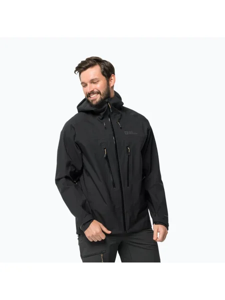 Мъжко дъждобранно яке Jack Wolfskin Kammweg 3L Jkt M сиво