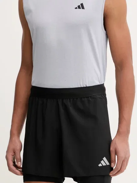 Futó sportnadrág Adidas Performance fekete