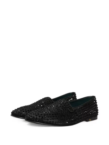 Kamínky loafers Dolce & Gabbana černé
