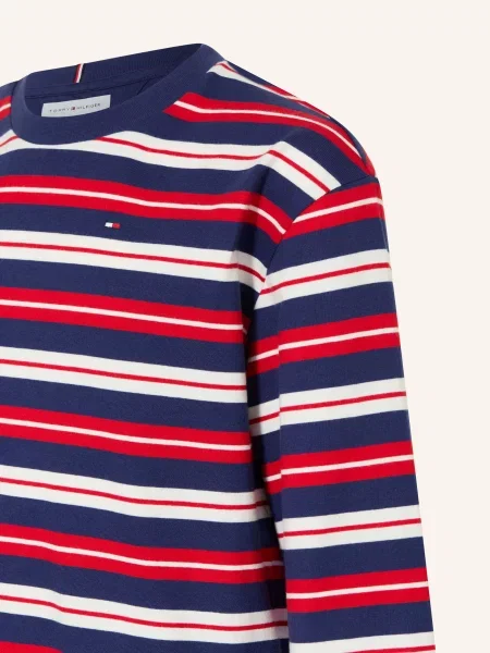 Tommy Hilfiger Koszulka Z Długim Rękawem blau biała