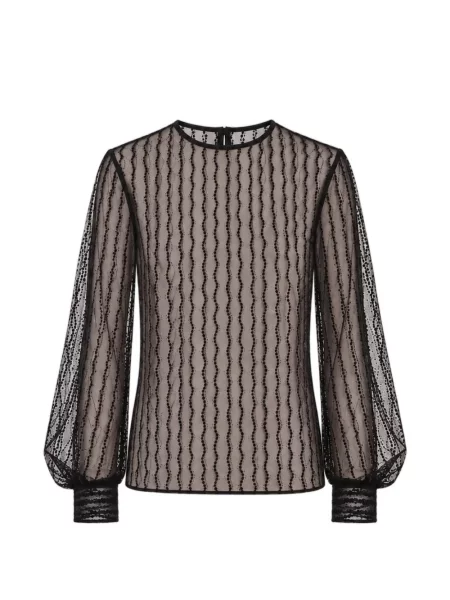 Μπλούζα Alberta Ferretti με δαντέλα μαύρο
