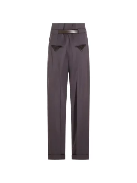 Cu centură pantaloni The Attico gri