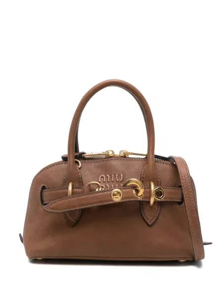 Geantă shopper Miu Miu maro