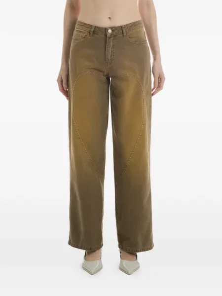 Spodnie Carne Bollente w serca brązowe