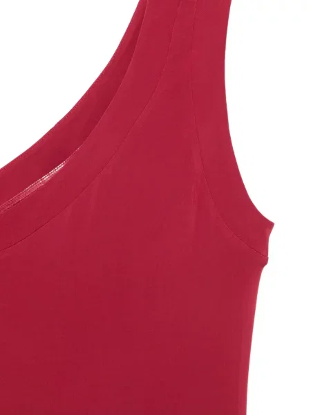 Rochie midi Max Mara asimetrică drapată roșu