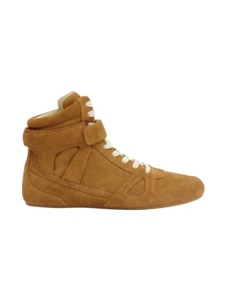 Sneakersy Isabel Marant skórzane brązowe