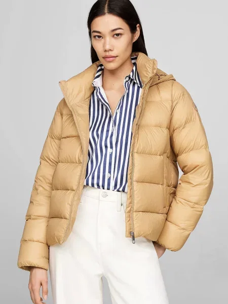 Пуховик Tommy Hilfiger бежевый