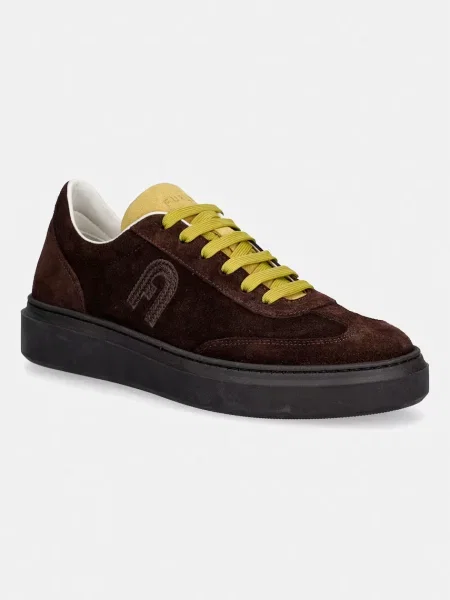 Furla Sneakers Furla Hype | piele întoarsă maro