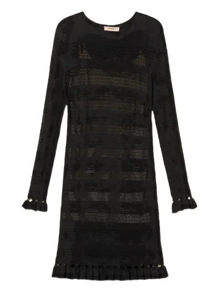 Rochie mini Twinset tricotate de costum negru