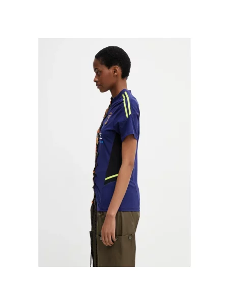 Martine Rose Lace up Football T-shirt różowa