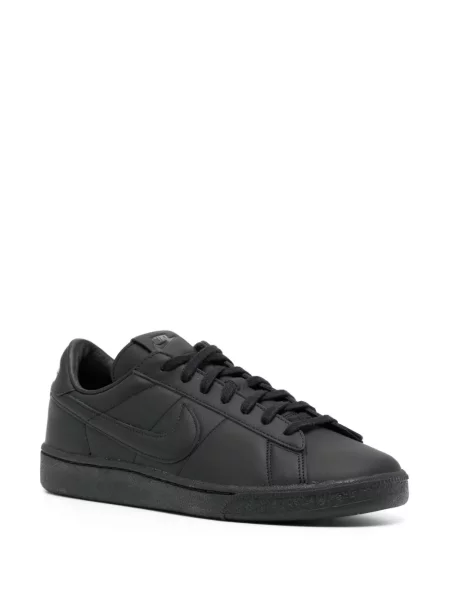 Iš natūralios odos sportbačiai Black Comme Des Garçons su raišteliais juoda