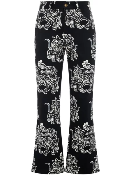 Jeansy La Doublej o krotszym kroju czarne