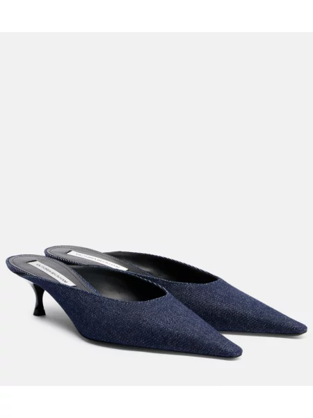 Papuci tip mules Victoria Beckham albastru