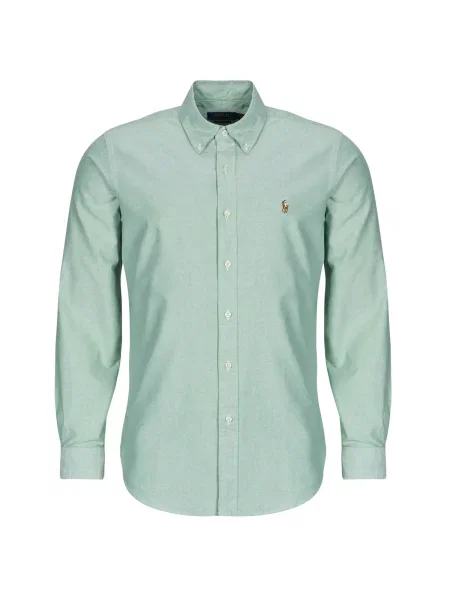 Oxford Polo Ralph Lauren din țesătură twill verde
