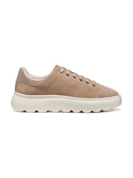 Geox sneakers din piele D SPHERICA bej alb