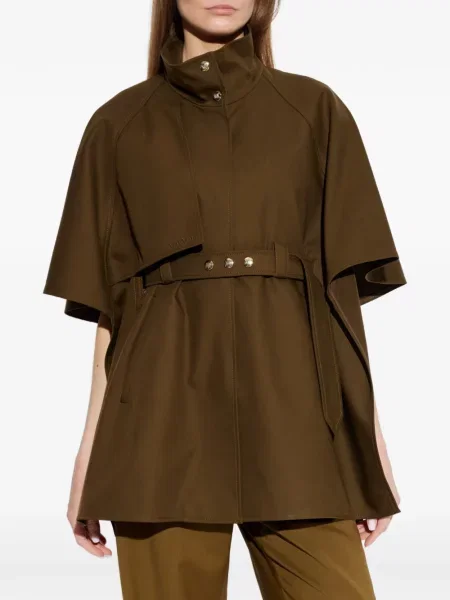 Cu centură geacă Max Mara maro
