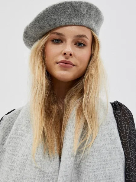 Fular Moodo cu franjuri negru