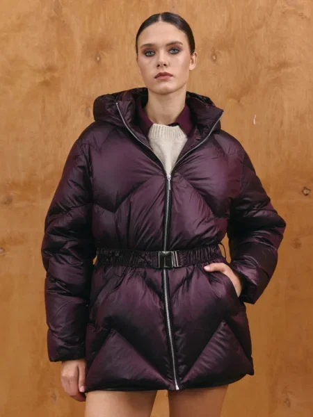 Пуховик MARCHI бордовий