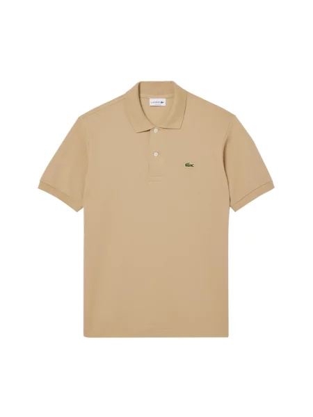 Koszulka polo Lacoste klasyczna z krótkim rękawem beżowa