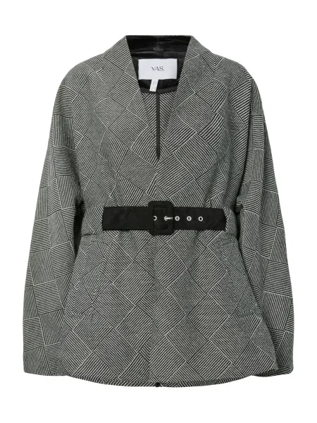 YAS Geacă de primăvară-toamnă YASCHEY negru alb