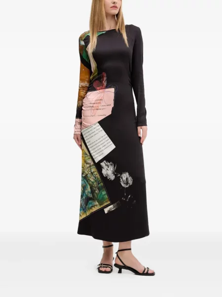 Rochie midi Desigual cu imagine negru