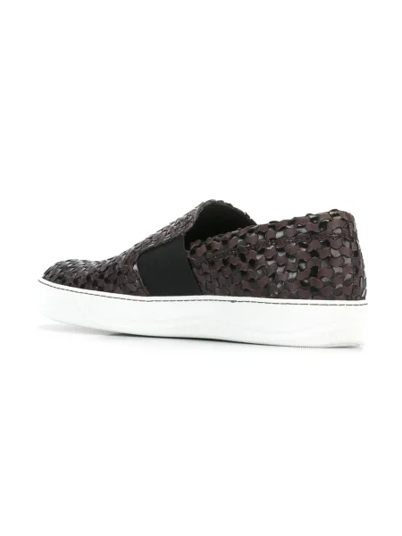 Sneakerși Lanvin slip-on maro