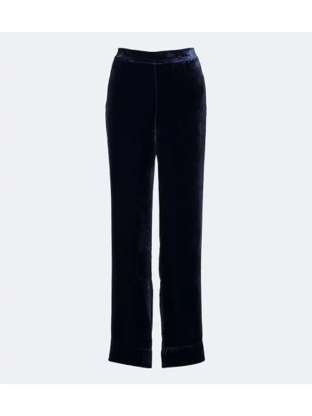 Pantaloni Asceno de catifea albastru