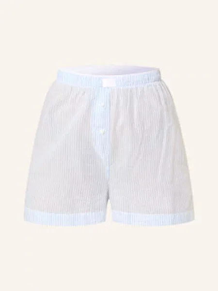 Mey Pyžamové Šortky Cotton Stripes tmavě modrá bílá