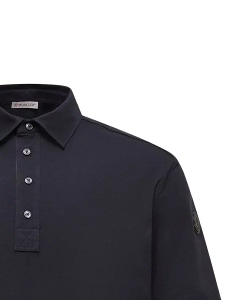 Scurt tricou polo Moncler albastru