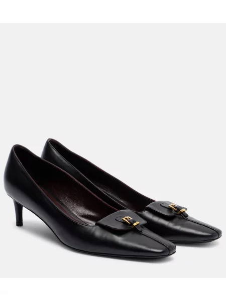 Pantofi cu toc Khaite din piele negru