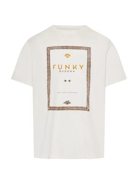 Funky Buddha Tricou deschis / maro închis / galben șofran bej