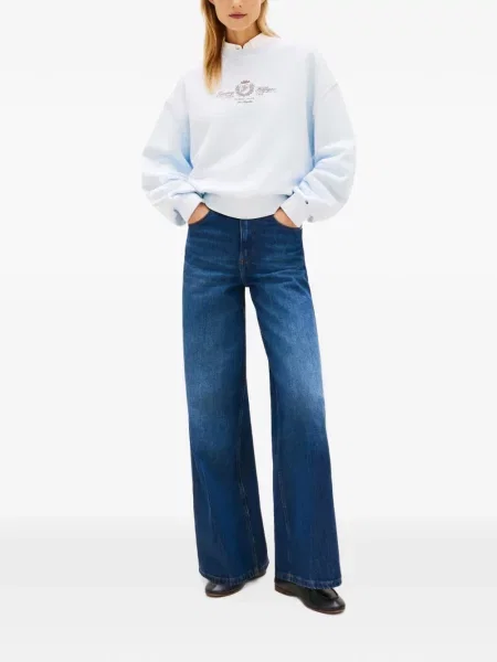 Hanorac Tommy Hilfiger din material terry albastru