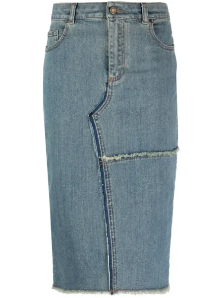 Fustă tip creion Tom Ford până la genunchi albastru