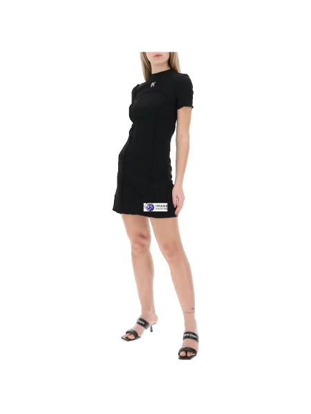 Tricou Palm Angels cu spatele deschis negru