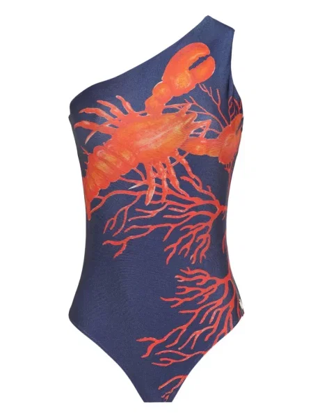 Бански Brigitte с принт синьо