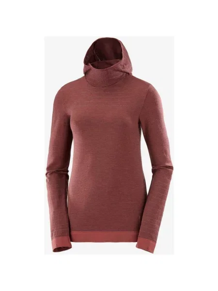 Bluza z kapturem Salomon Outspeed Wool granatowa XS fioletowa
