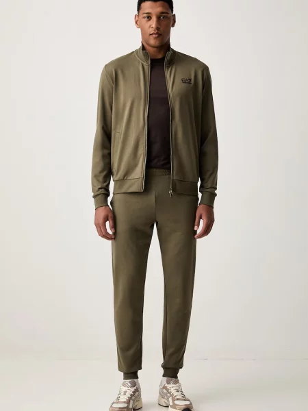 Emporio Armani tricou basic pentru bărbați din maro