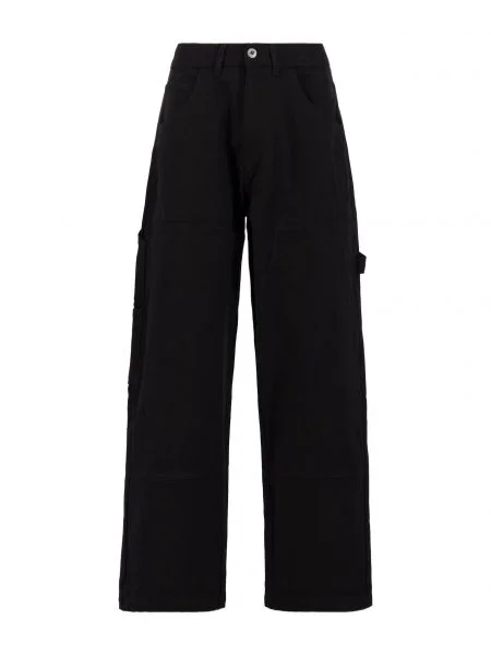 ALPHA INDUSTRIES Pantaloni cu Carpenter' negru