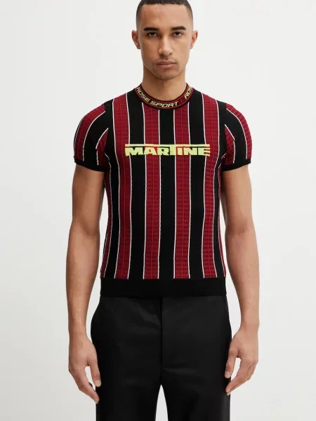 Martine Rose Logo футболка з віскозою рожева