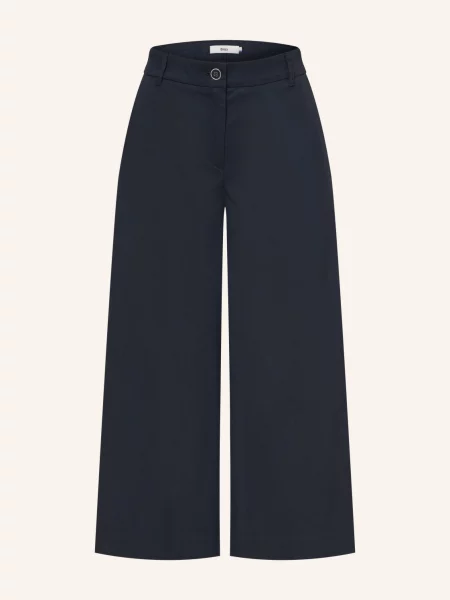 Spodnie culotte z mieszanki bawełny w kroju regular fit model MELLI' Brax granatowe