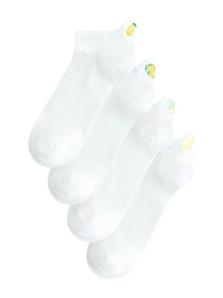 Next Șosete galben lămâie / verde alb