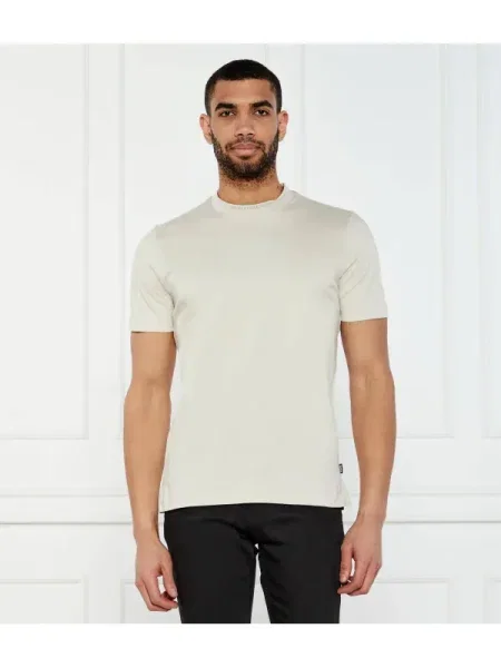 BOSS BLACK Tricou H-Tessler | mercerizat negru