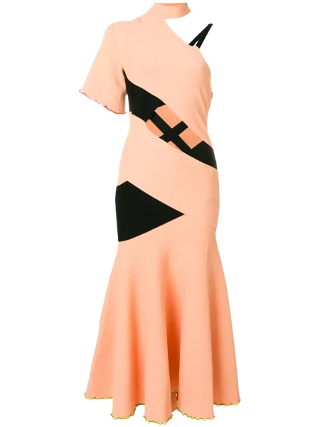 Rochie Proenza Schouler asimetrică galben
