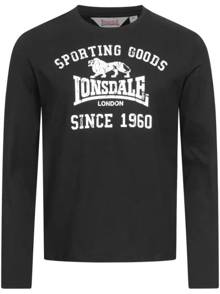Tricou cu mânecă lungă Lonsdale negru