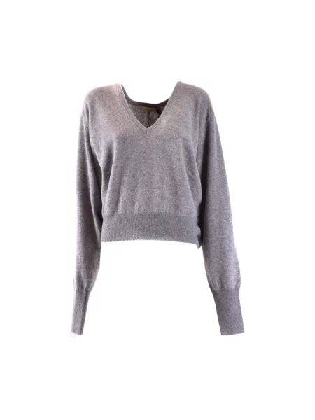 Sweter Laneus wełniany szary