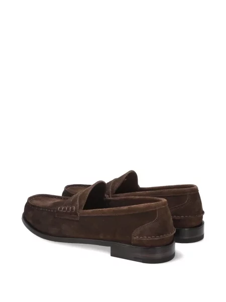 Pantofi loafer Premiata din piele de căprioară maro