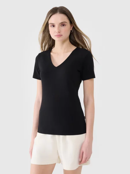 4F t-shirt slim koszulka do ćwiczeń XS czarna